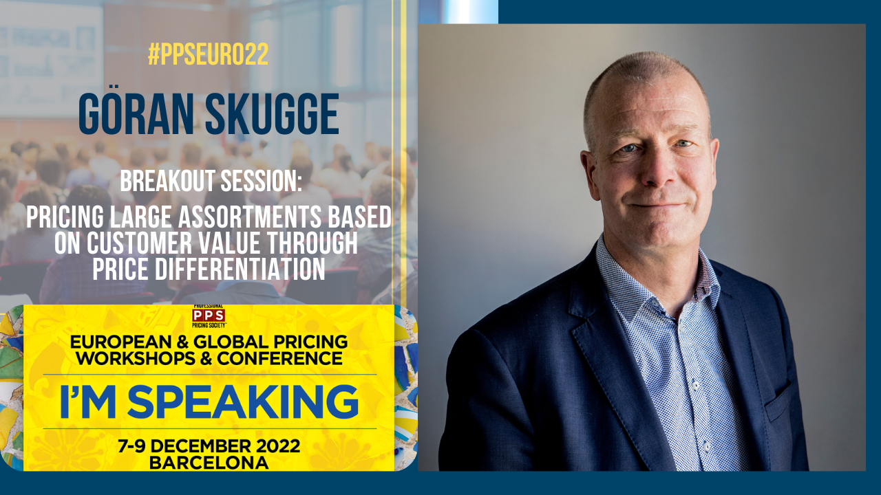 Partner at PriceGain, Göran Skugge, to speak at the PPS Conference on December 9, 2022
