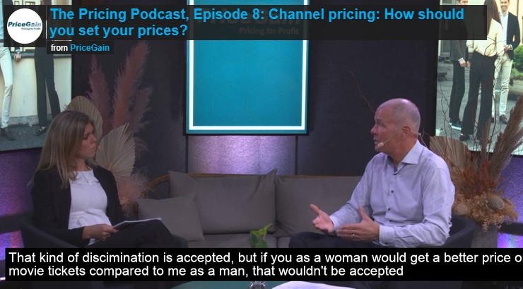 The Pricing Podcast, Episode 8: Pricing strategies for different sales channels